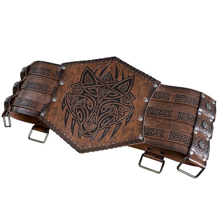 WorldNorse Nordischer Drache Mjölnir Wölfe Keltischer Knoten Gürtel