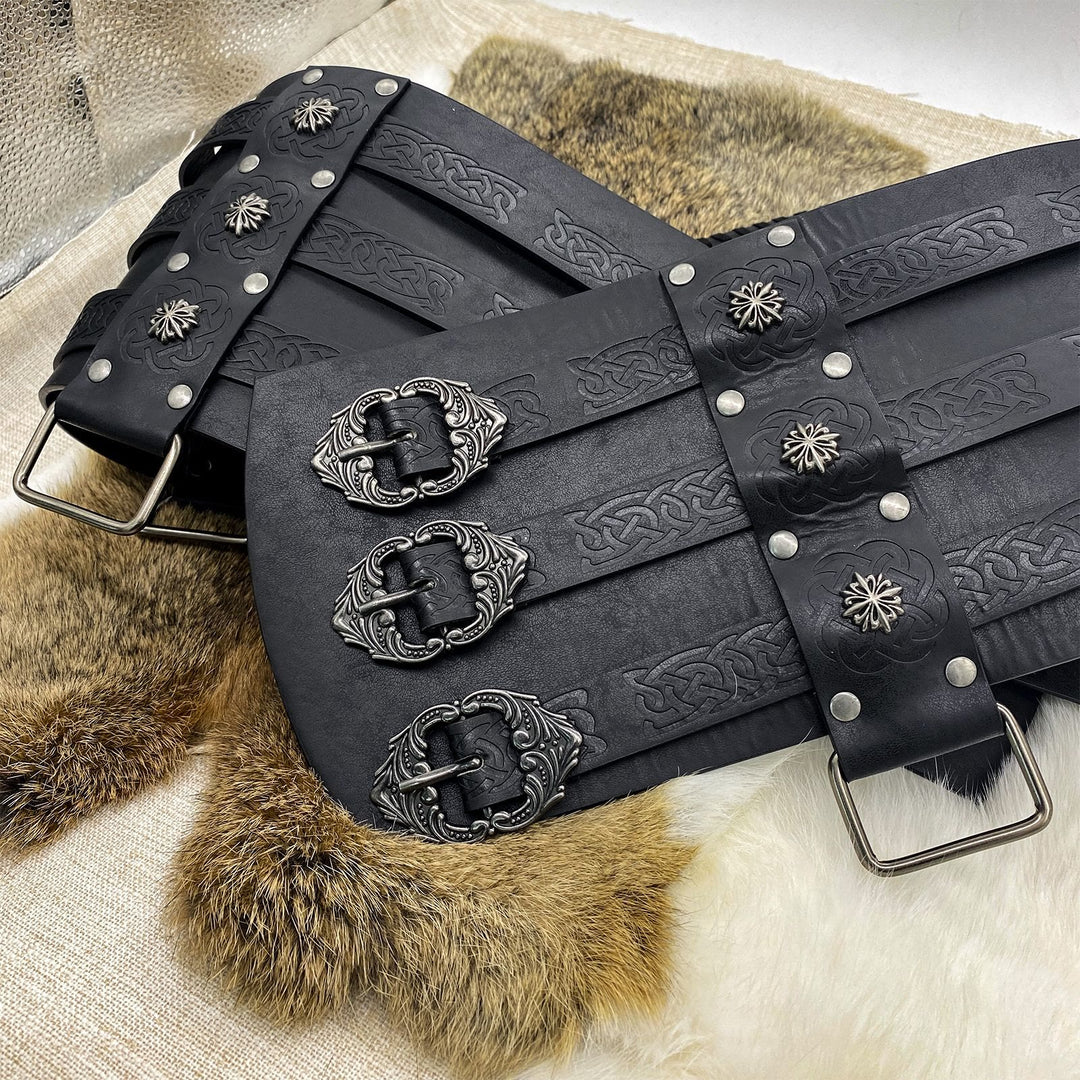 WorldNorse Nordischer Drache Mjölnir Wölfe Keltischer Knoten Gürtel - image 7