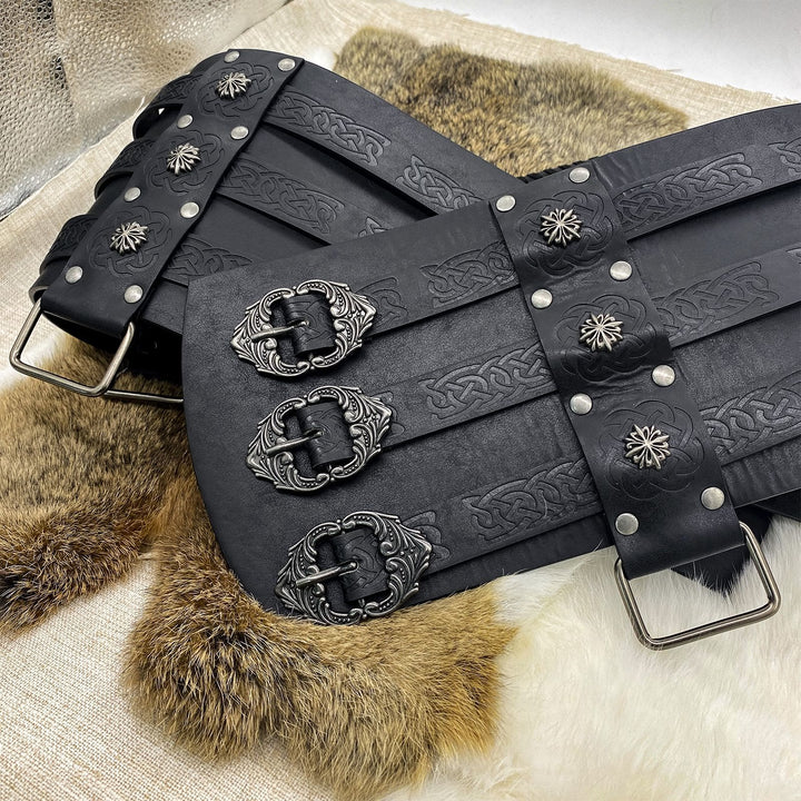 WorldNorse Nordischer Drache Mjölnir Wölfe Keltischer Knoten Gürtel - image 7