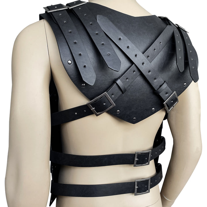 WorldNorse Wikinger Axt Mjölnir Lederweste Brustpanzer