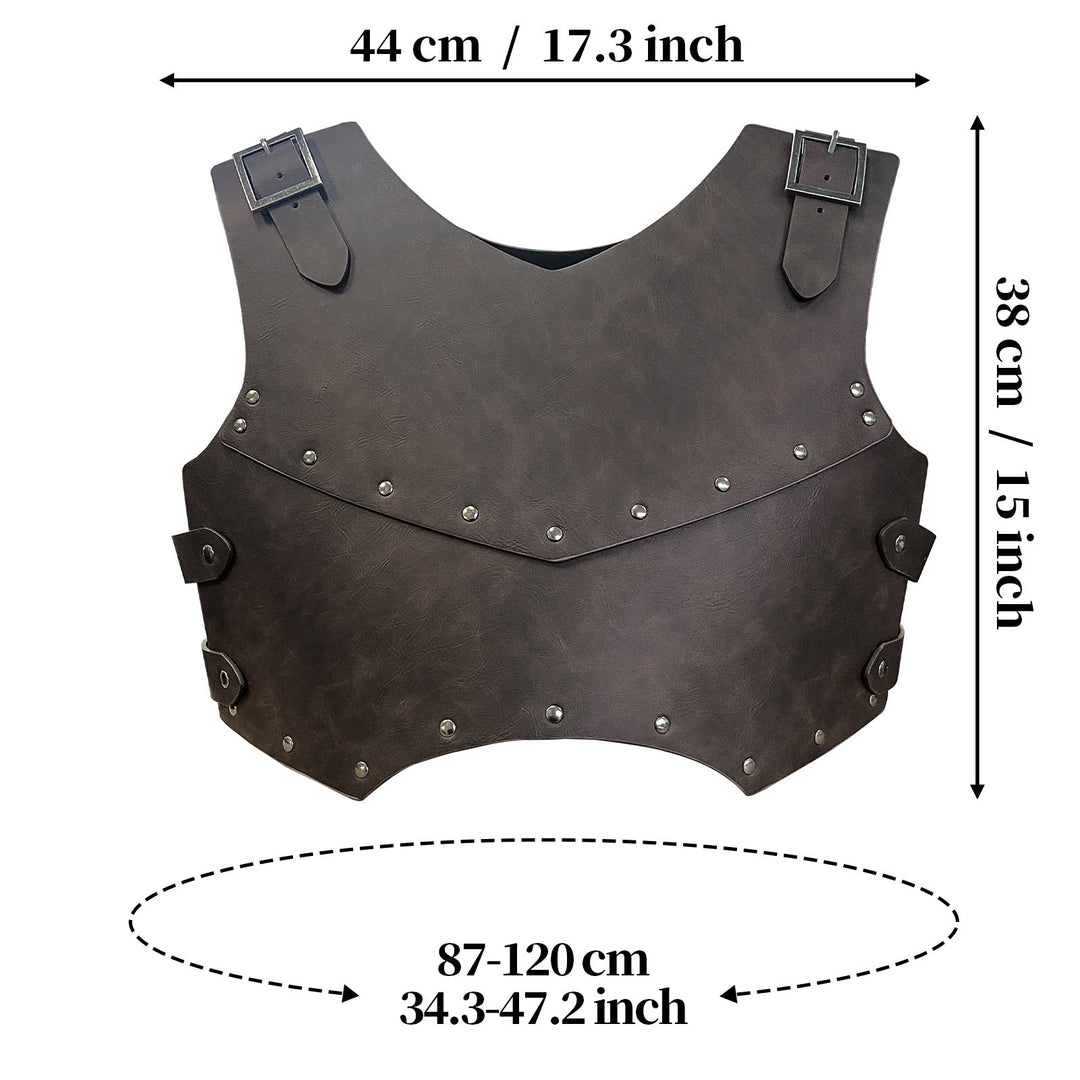 WorldNorse Retro Söldnerritter Brustpanzer aus Leder