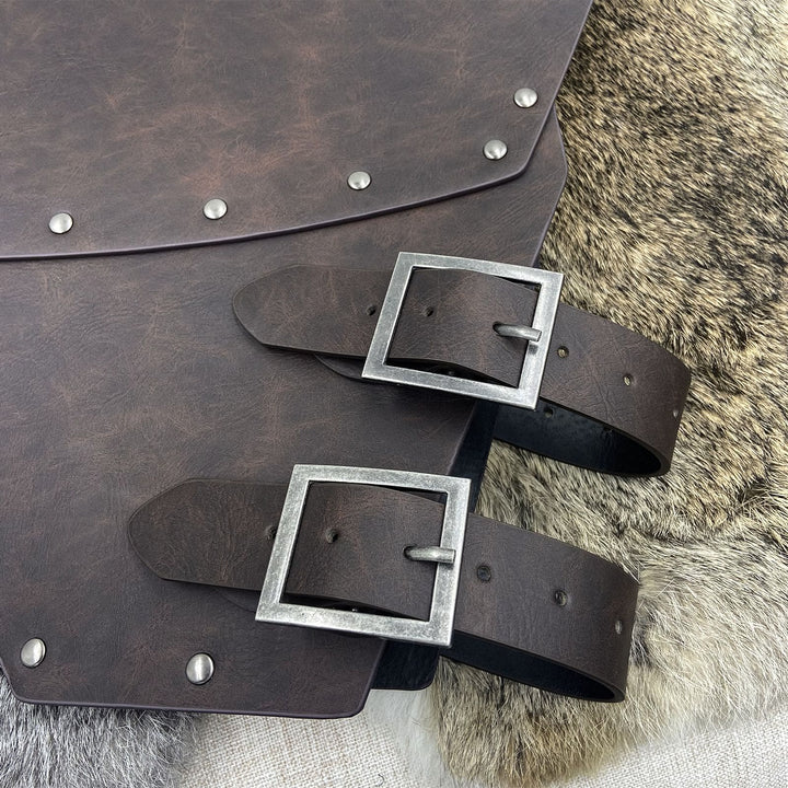 WorldNorse Retro Söldnerritter Brustpanzer aus Leder