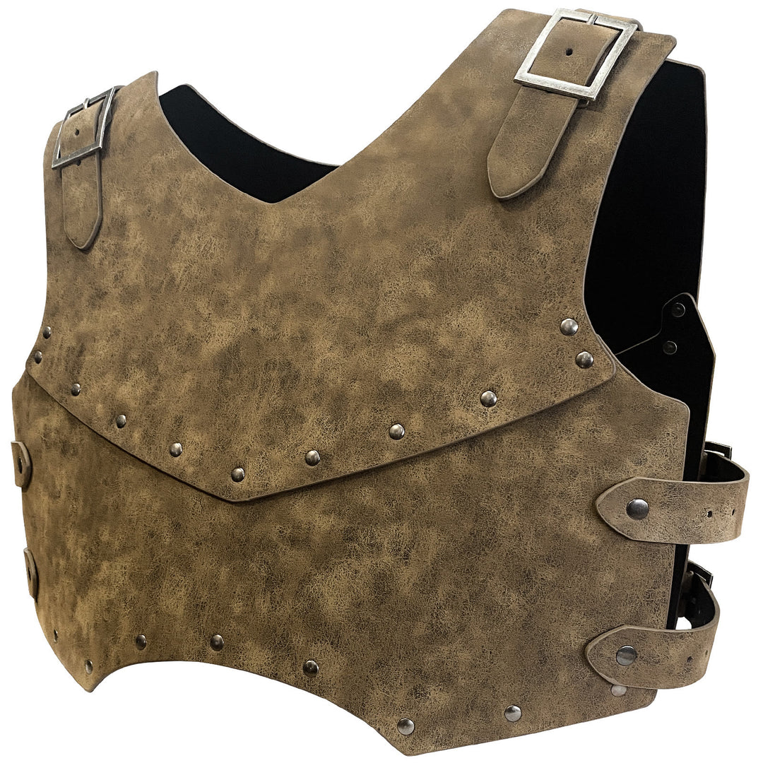 WorldNorse Retro Söldnerritter Brustpanzer aus Leder
