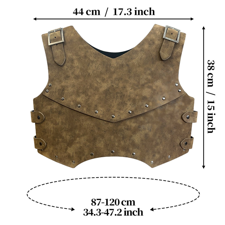 WorldNorse Retro Söldnerritter Brustpanzer aus Leder