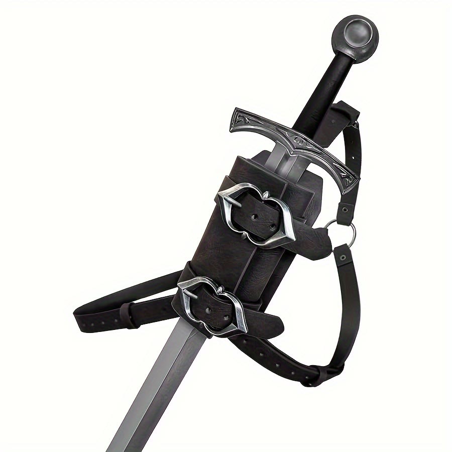WorldNorse Mittelalterlicher Ritter-Schwerthalter aus Leder