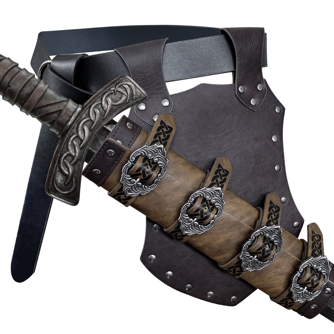 WorldNorse Keltischer Knoten Leder Schwertgürtelscheide