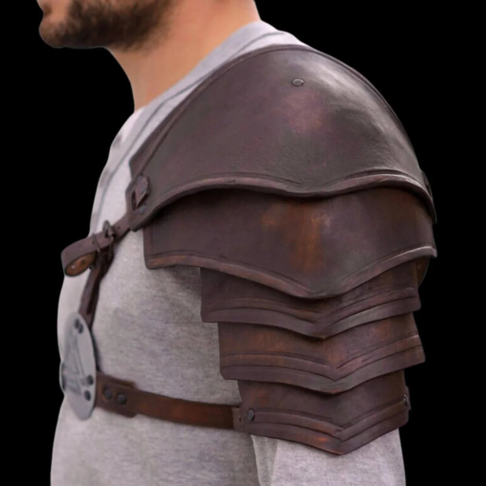 WorldNorse Mittelalter Steampunk Boldron-Rüstung mit einer Schulter - image 1