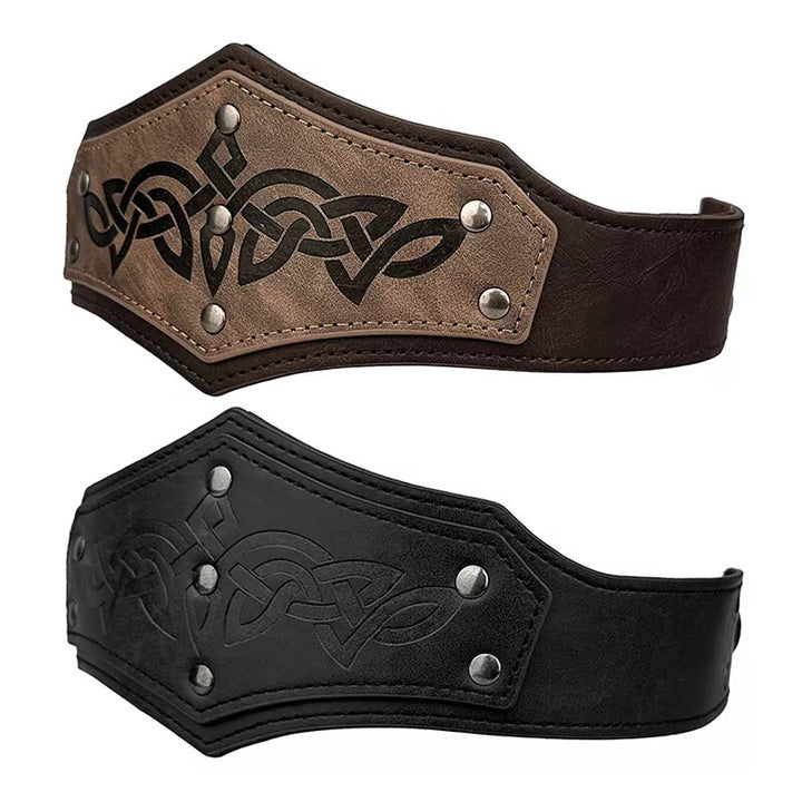 WorldNorse Stirnband mit geprägtem Keltischer Knoten aus Wikingermotiv