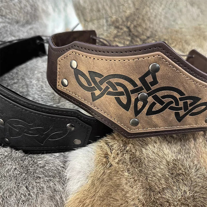WorldNorse Stirnband mit geprägtem Keltischer Knoten aus Wikingermotiv