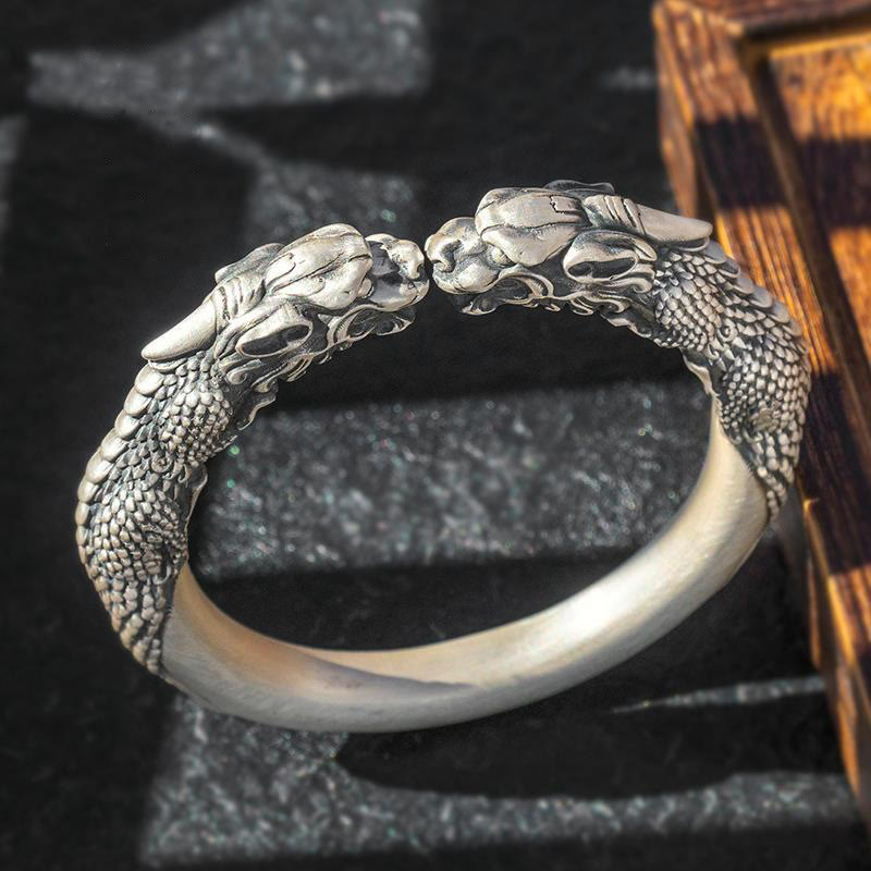 WorldNorse Guardian Drachenkopf-Drehmomentarmband