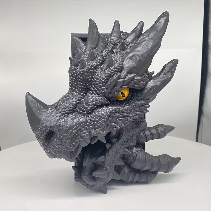 WorldNorse Dekorative Buchstütze mit Drachenmotiv aus Kunstharz - image 2