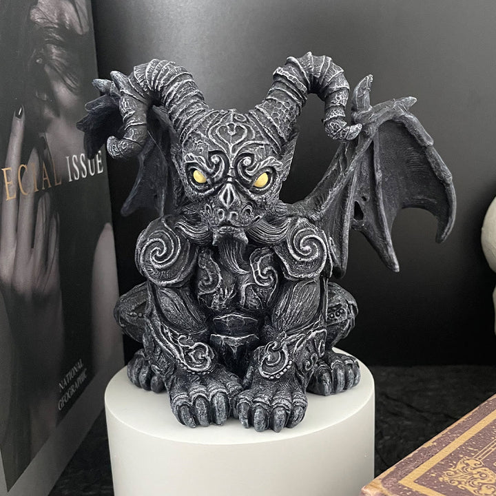 WorldNorse Halloween Drachenskulptur-Ornament