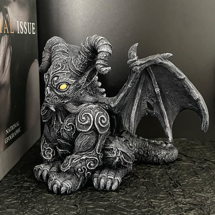WorldNorse Halloween Drachenskulptur-Ornament