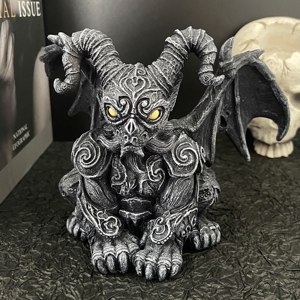 WorldNorse Halloween Drachenskulptur-Ornament