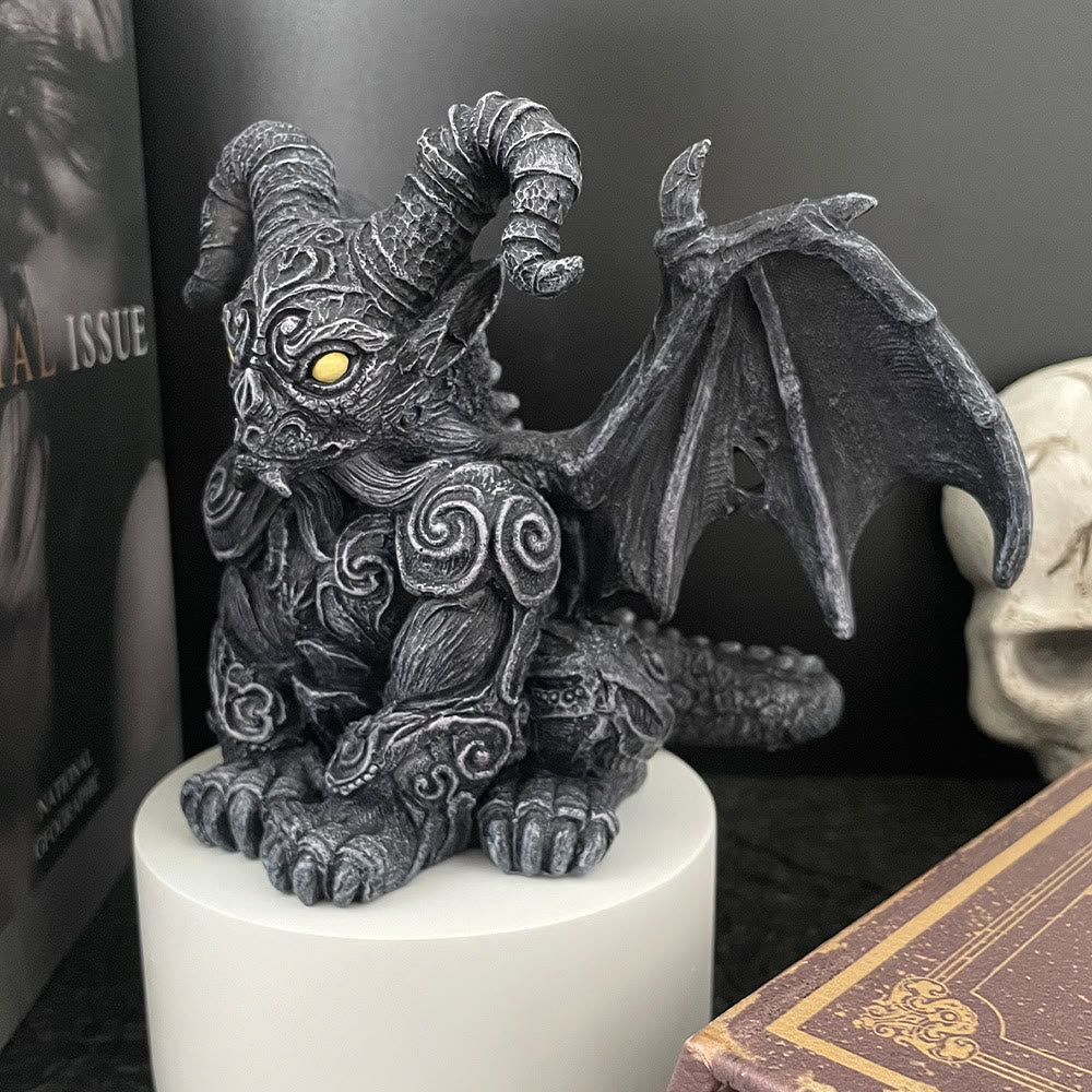 WorldNorse Halloween Drachenskulptur-Ornament