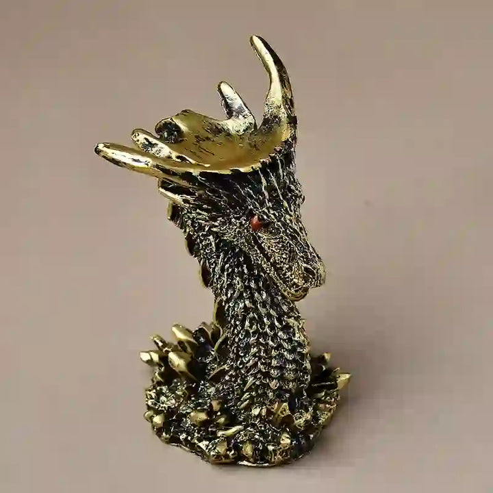 WorldNorse Drachenkopf-Display, Kugelsockel-Dekor