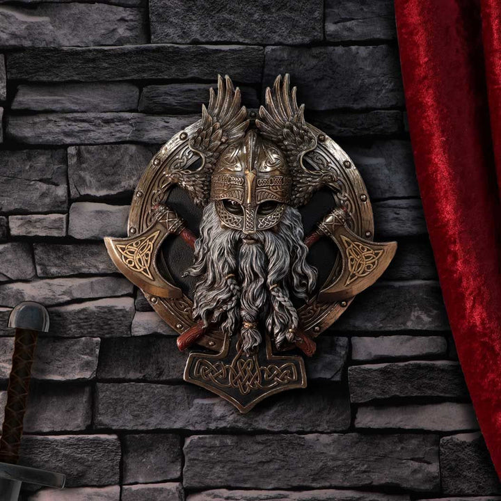 WorldNorse Wikinger-Berserker-Statue mit Doppelaxt