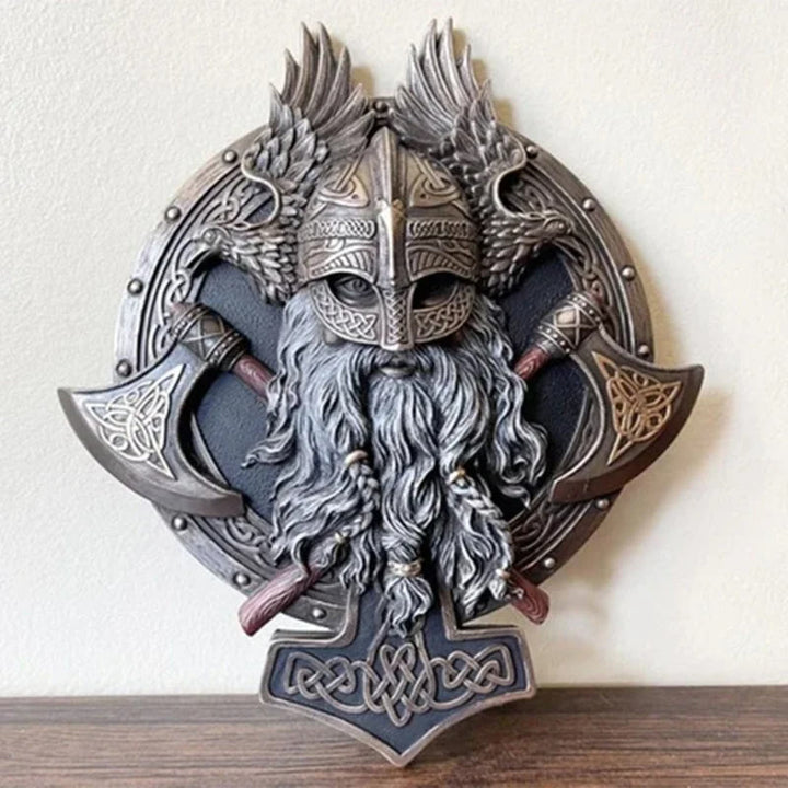 WorldNorse Wikinger-Berserker-Statue mit Doppelaxt