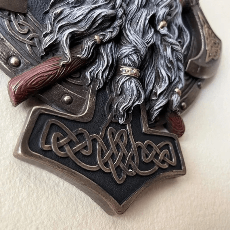 WorldNorse Wikinger-Berserker-Statue mit Doppelaxt