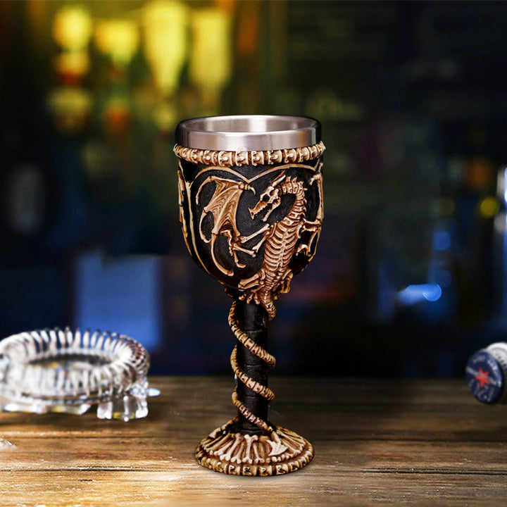 WorldNorse Nordischer Drache -Skelettkelch