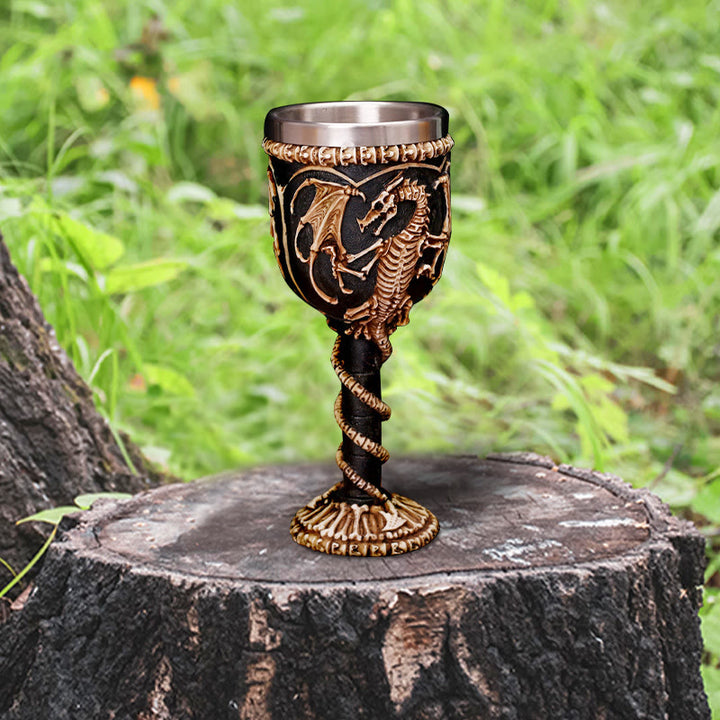WorldNorse Nordischer Drache -Skelettkelch