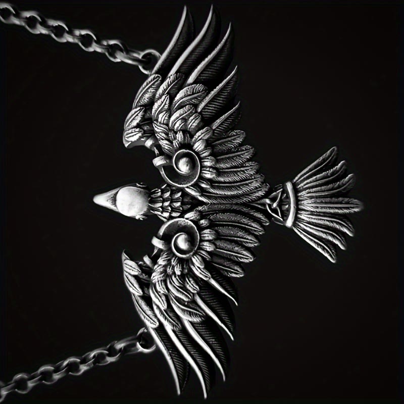 WorldNordische Wikinger-Halskette mit keltischem Raven
