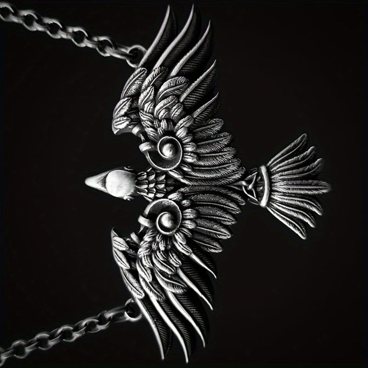 WorldNordische Wikinger-Halskette mit keltischem Raven