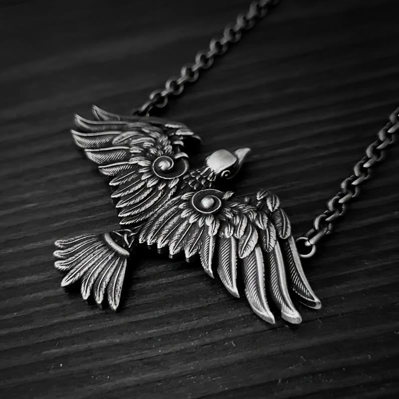WorldNordische Wikinger-Halskette mit keltischem Raven