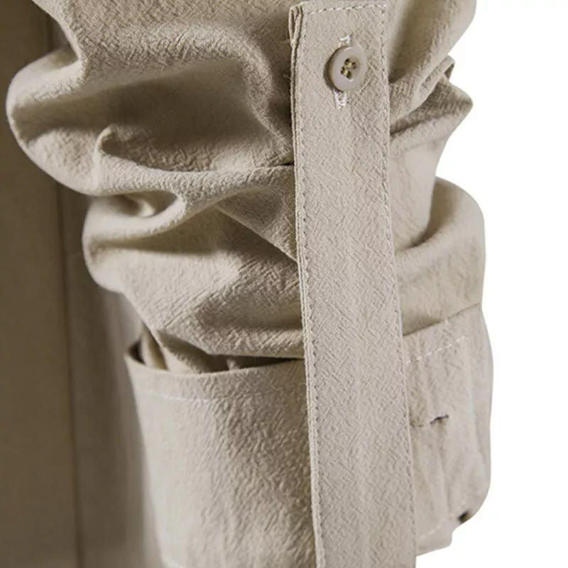 WorldNorse Mittelalterliches Henley-Kostümhemd mit Schnürung - image 5