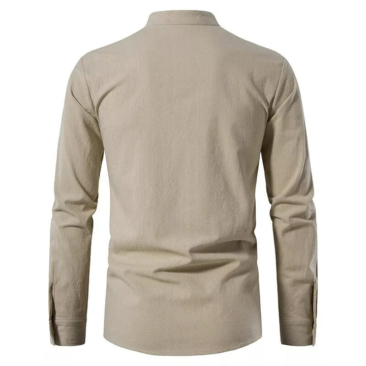 WorldNorse Mittelalterliches Henley-Kostümhemd mit Schnürung