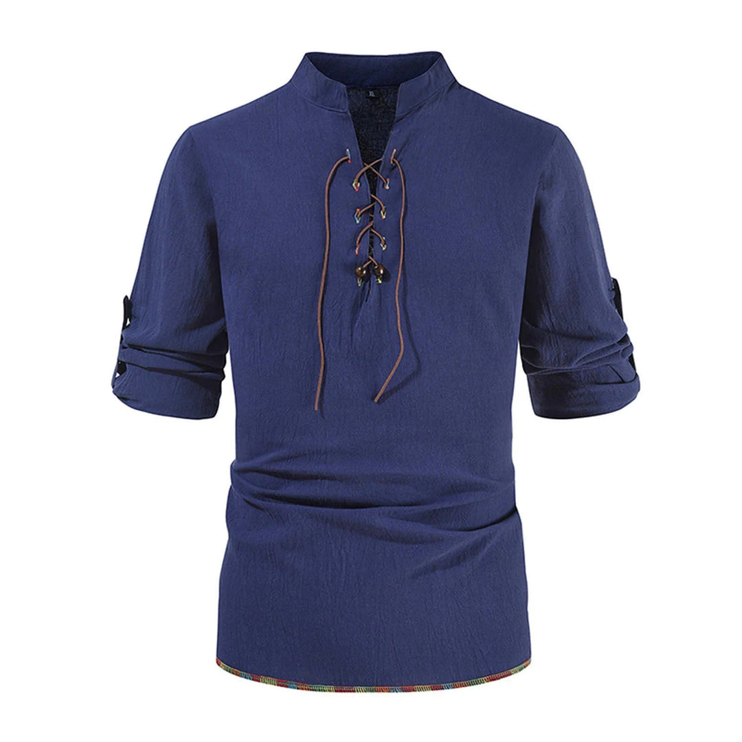 WorldNorse Mittelalterliches Kostümhemd mit farbigen Saumnähten - image 14