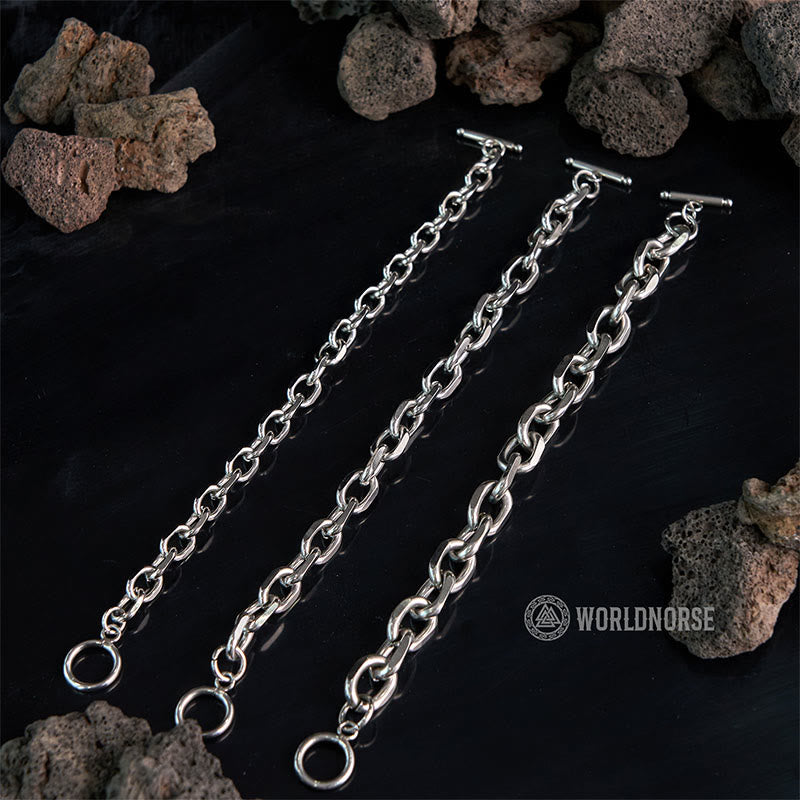 WorldNorse Flaches Rhombus-Armband mit Ein-Wort-Schnalle