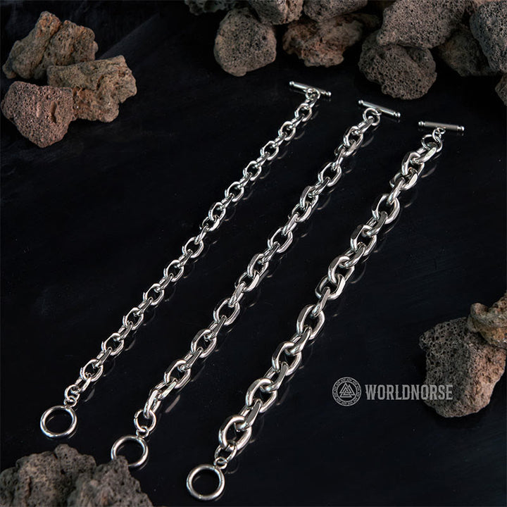 WorldNorse Flaches Rhombus-Armband mit Ein-Wort-Schnalle