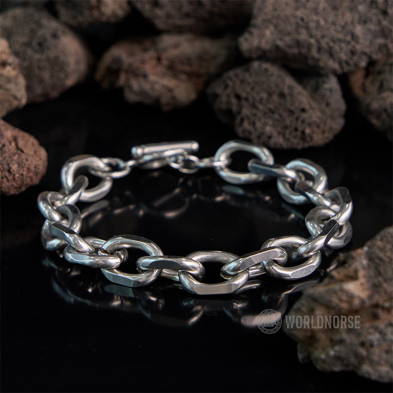 WorldNorse Flaches Rhombus-Armband mit Ein-Wort-Schnalle