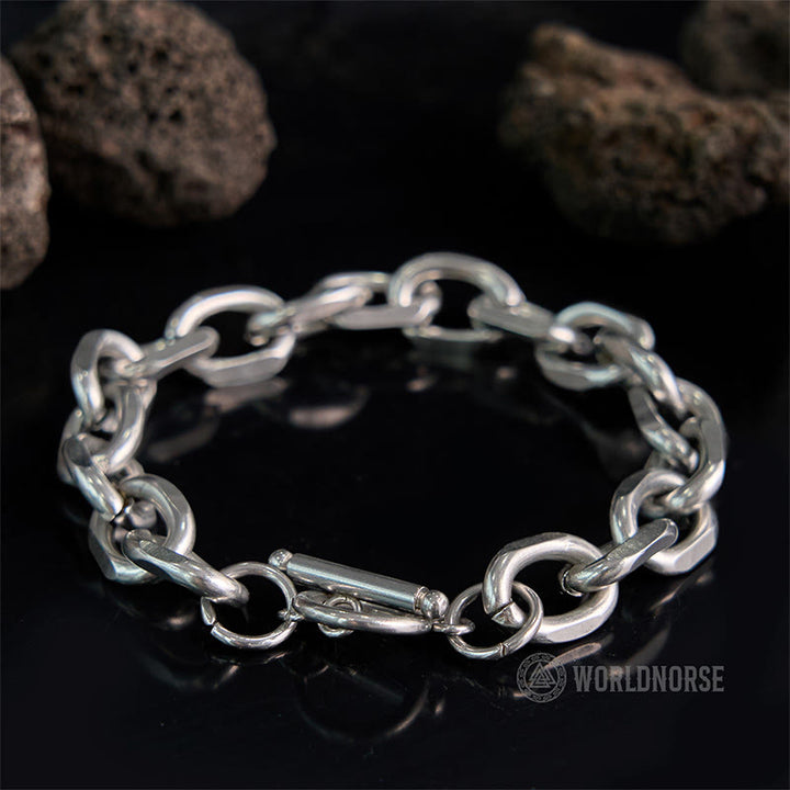 WorldNorse Flaches Rhombus-Armband mit Ein-Wort-Schnalle