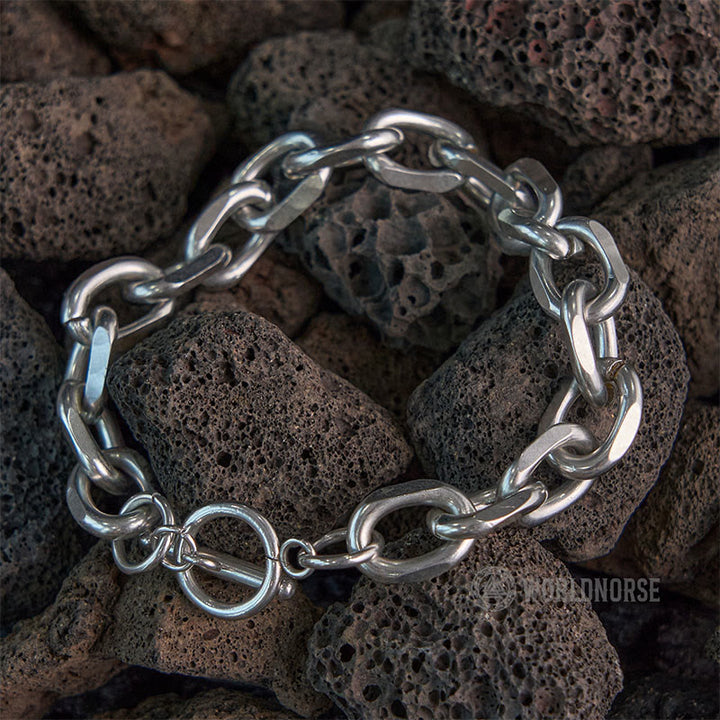 WorldNorse Flaches Rhombus-Armband mit Ein-Wort-Schnalle