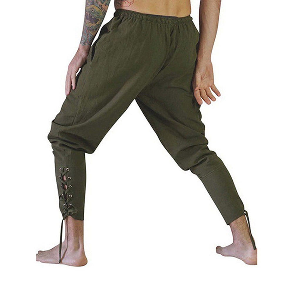 WorldNorse Viking Traditionelle Kostümhose mit Knöchelschnürung
