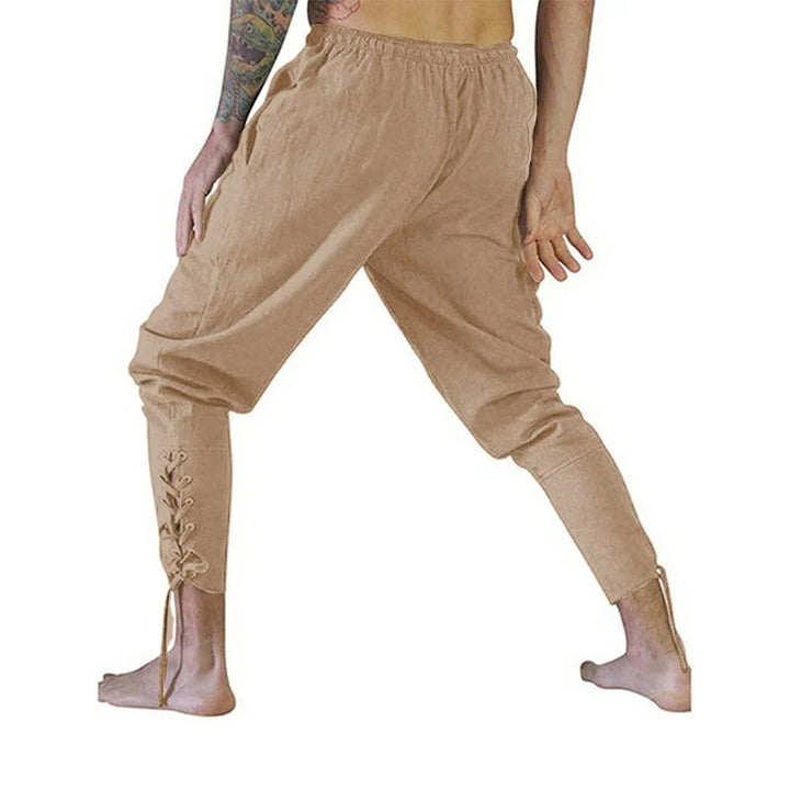 WorldNorse Viking Traditionelle Kostümhose mit Knöchelschnürung
