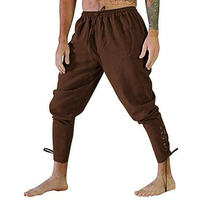 WorldNorse Viking Traditionelle Kostümhose mit Knöchelschnürung