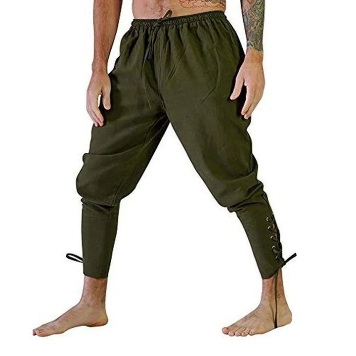 WorldNorse Viking Traditionelle Kostümhose mit Knöchelschnürung