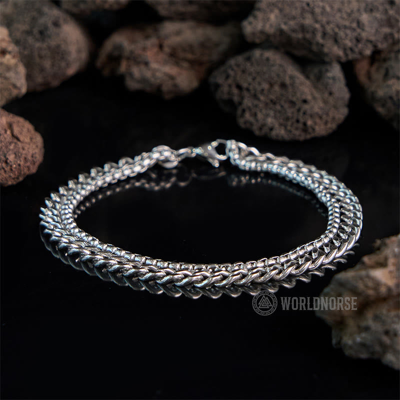 WorldNorse Zweiseitiges Titanstahlarmband