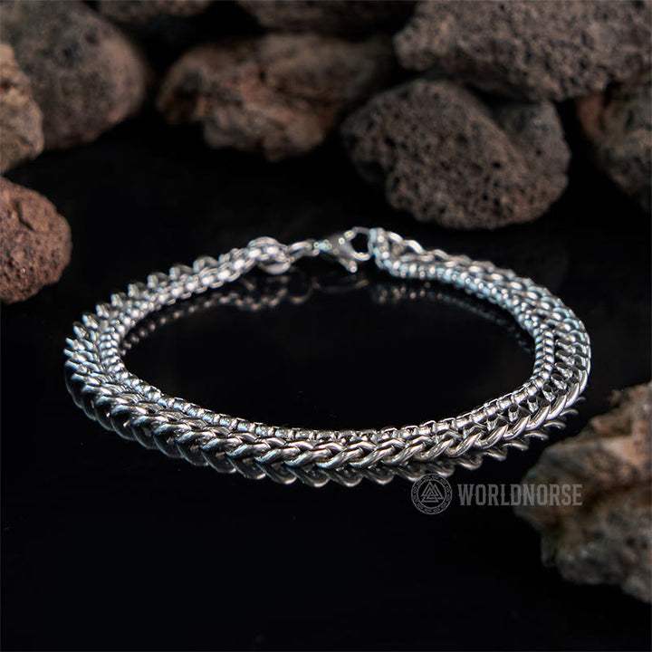 WorldNorse Zweiseitiges Titanstahlarmband