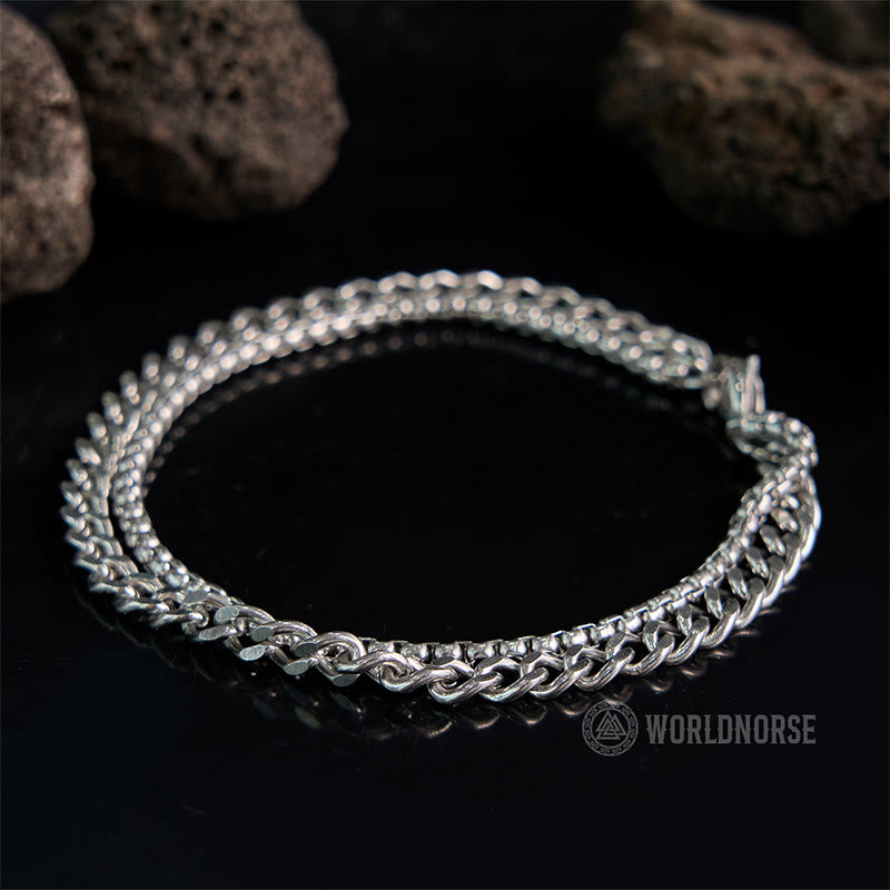 WorldNorse Zweiseitiges Titanstahlarmband