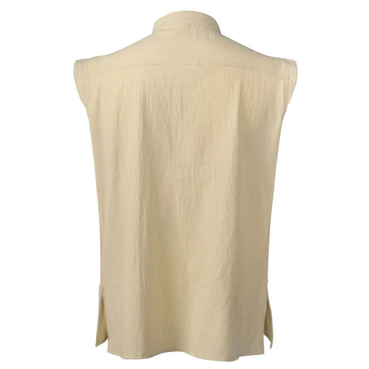 WorldNorse Mittelalterliches ärmelloses Kostümhemd mit Schnürkragen - image 5