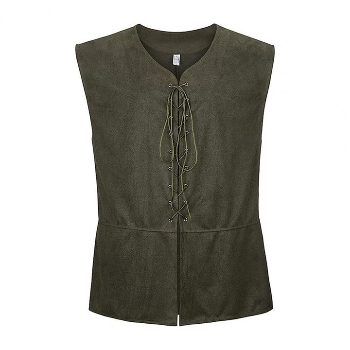 WorldNorse Mittelalterliche Weste mit Schnürung, Kostümweste - Armeegrün - 2XL - image 7