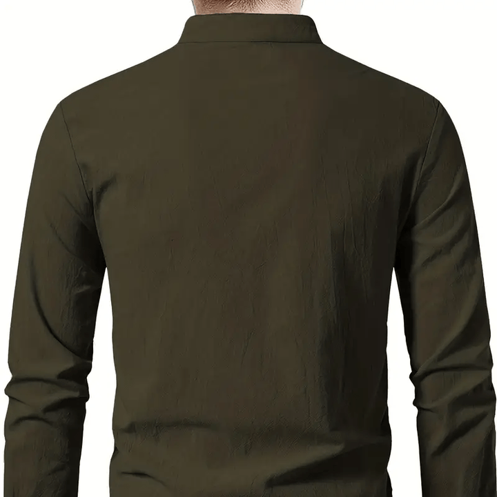 WorldNorse Mittelalterliches Henley-Kostümhemd mit Schnürung