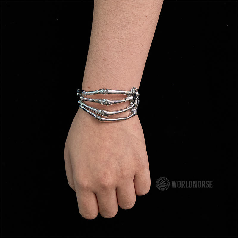 WorldNorse Skelett Toten Geist Kralle Armband