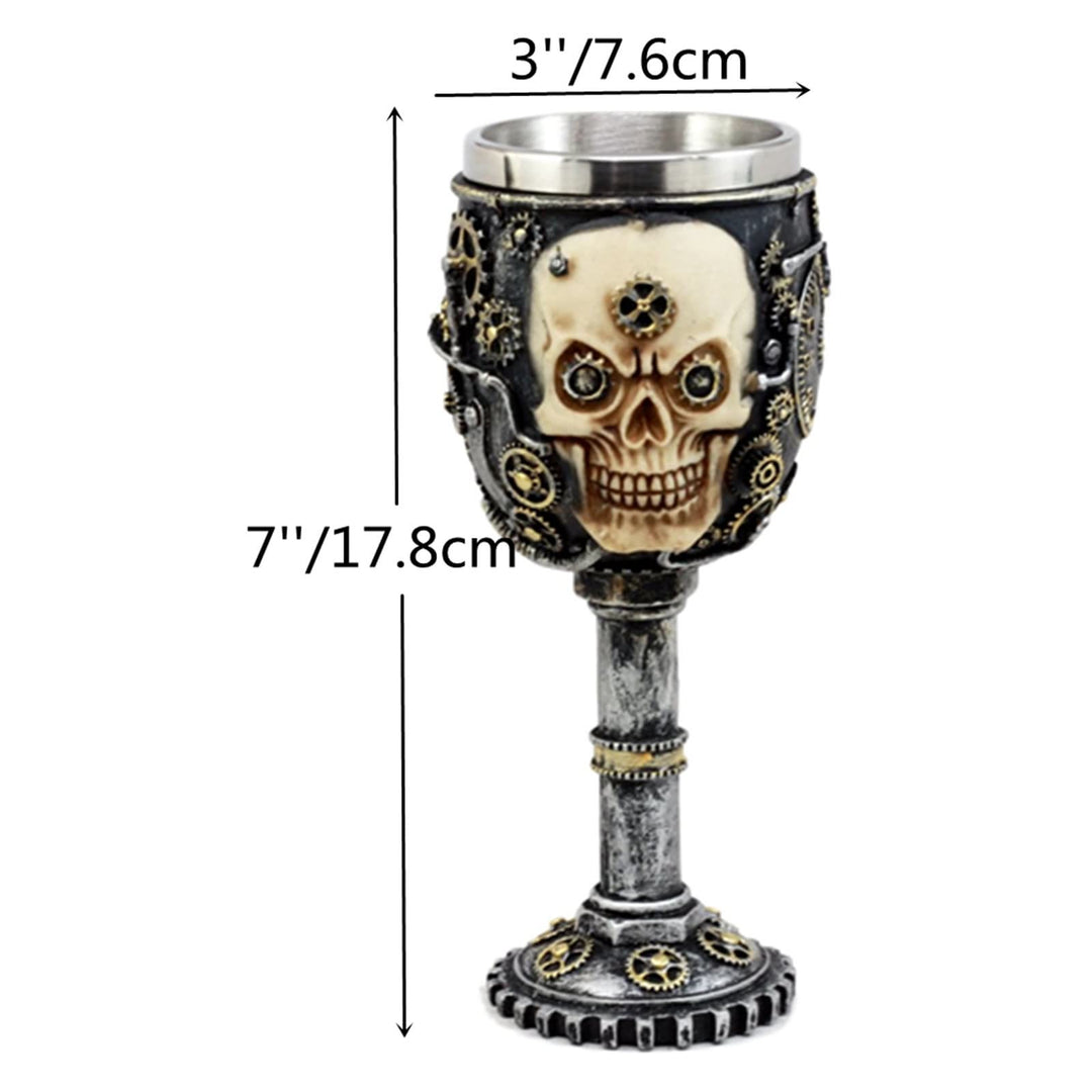 WorldNorse Steampunk Gear Totenkopf Kelch