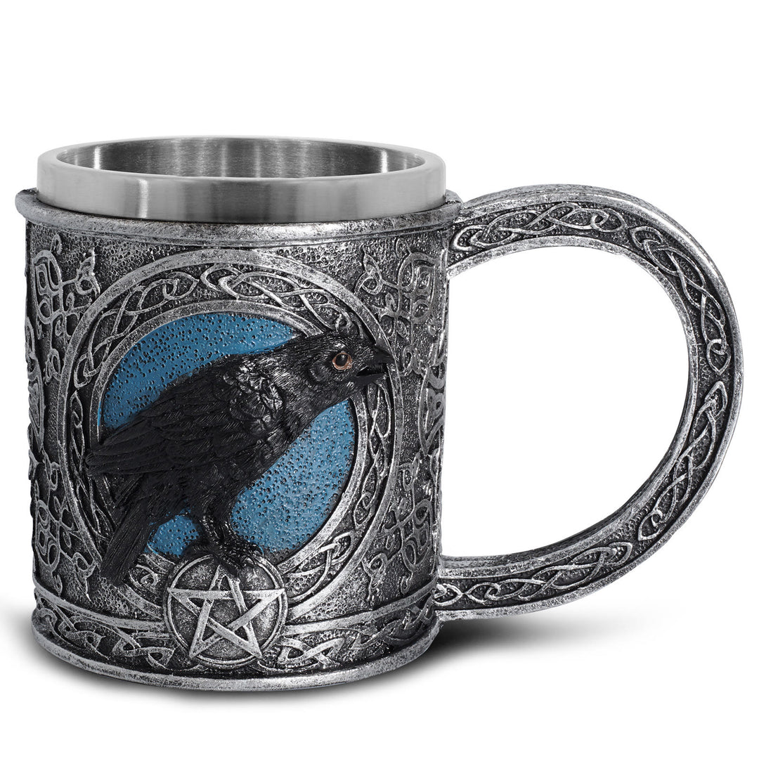 WorldNorse Celtic Tribal Moonlight Raven Tasse