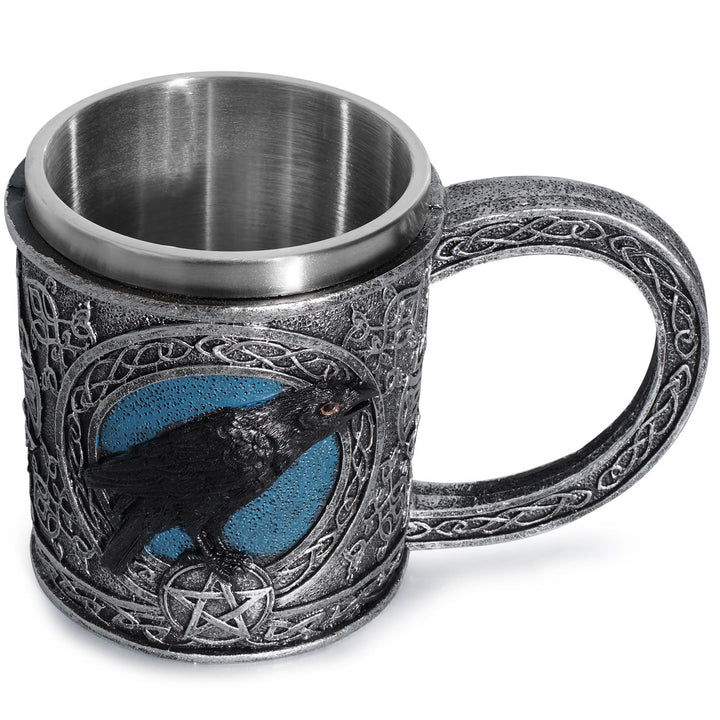 WorldNorse Celtic Tribal Moonlight Raven Tasse